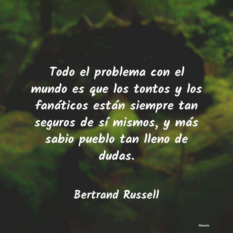 frases de Bertrand Russell