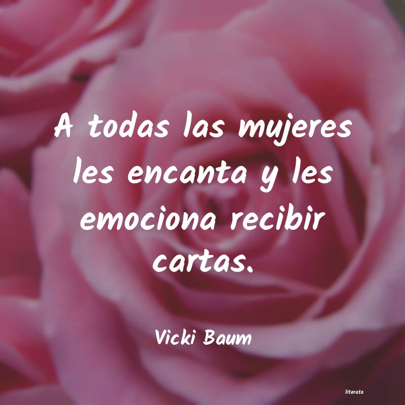 Frases de Vicki Baum