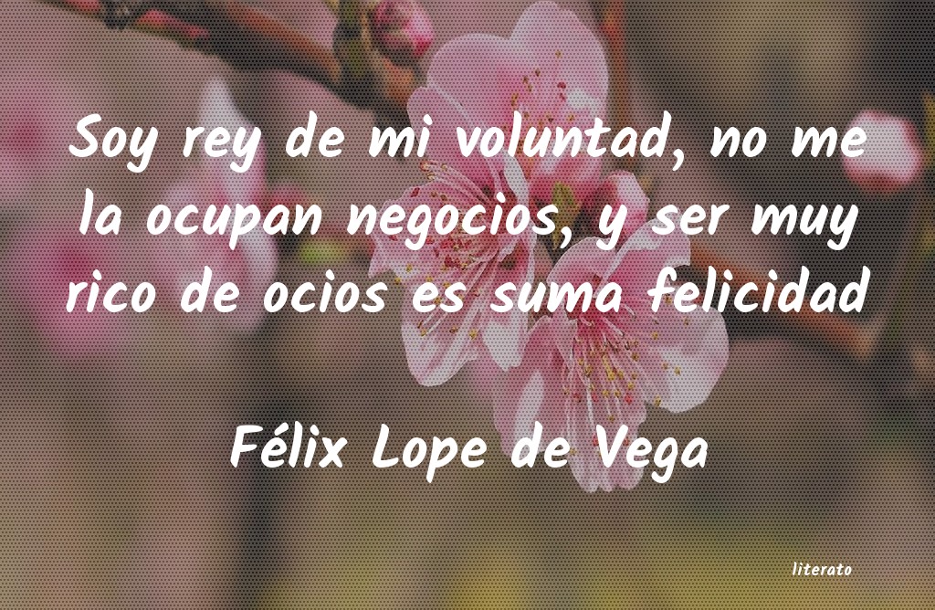 frases de Félix Lope de Vega