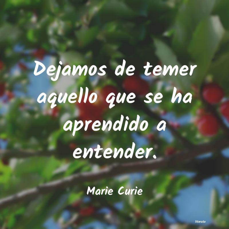 Frases de Marie Curie