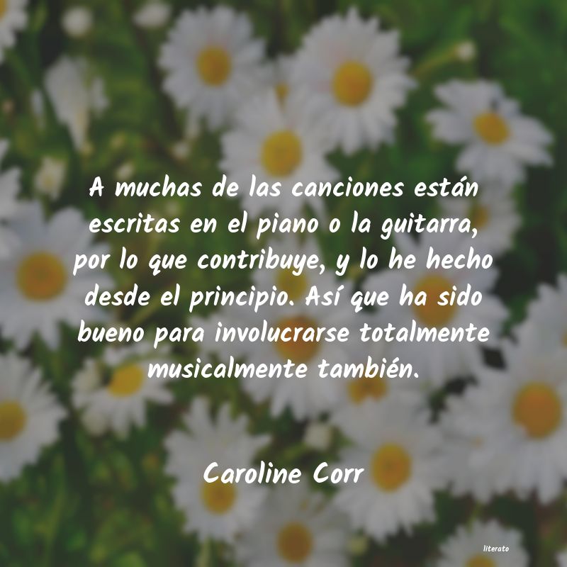 frases de Caroline Corr