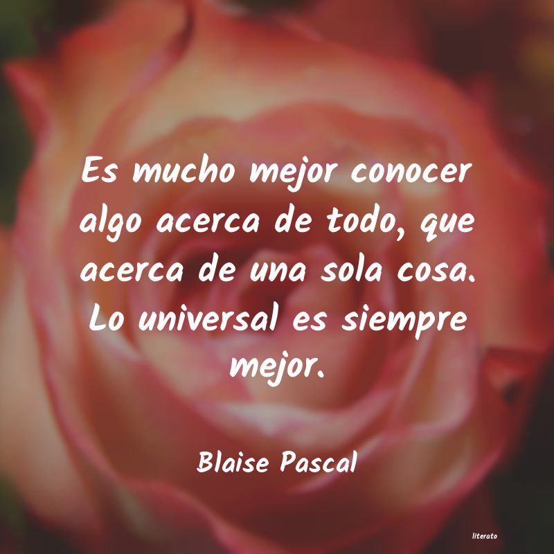 Frases de Blaise Pascal