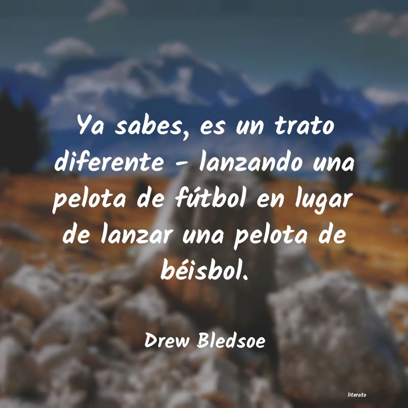 Frases de Drew Bledsoe