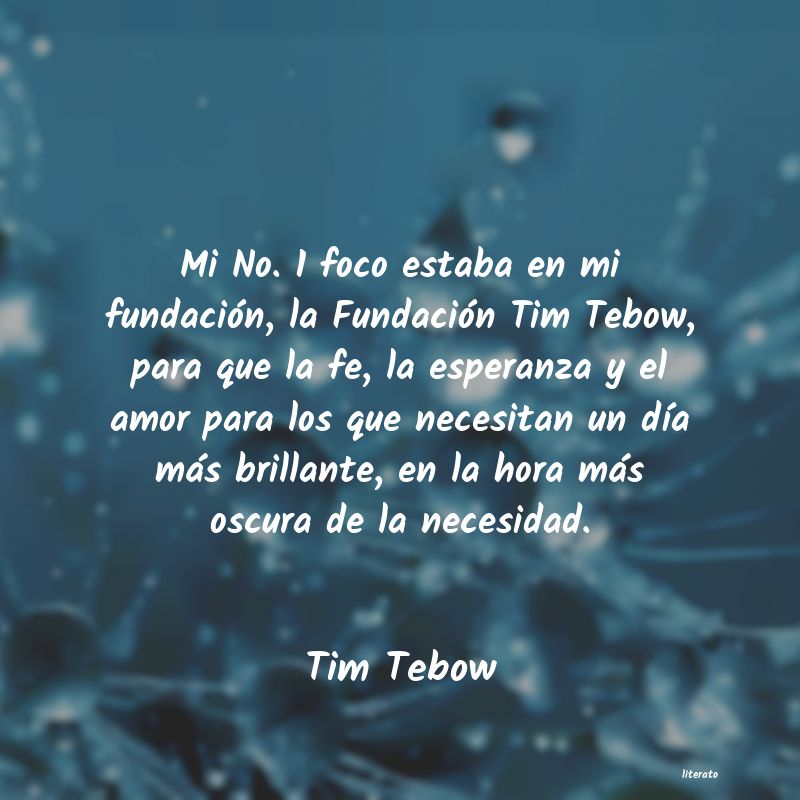 Frases de Tim Tebow