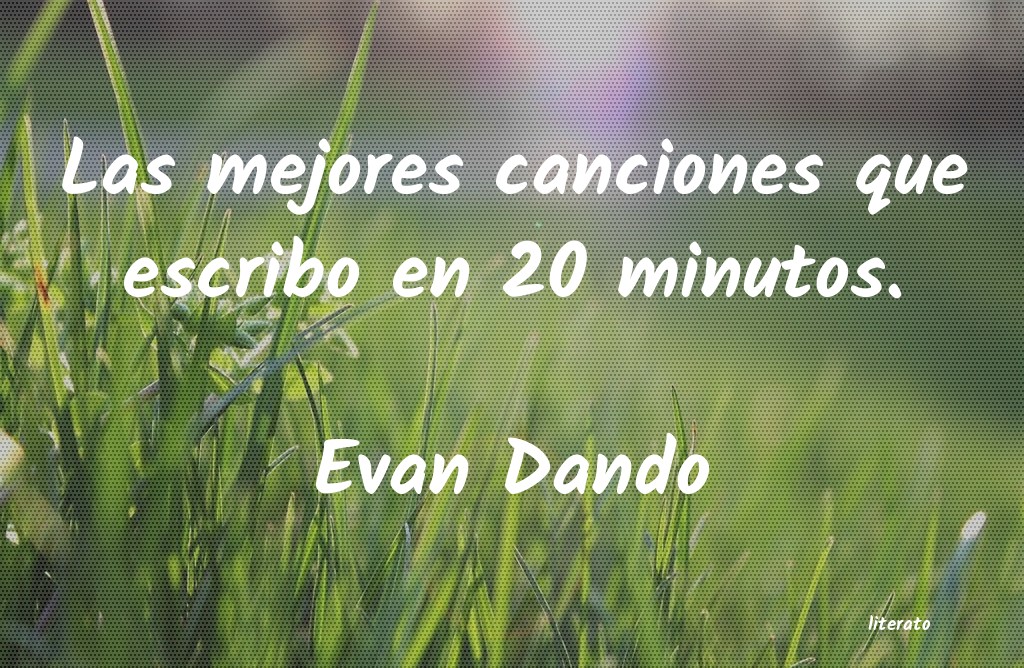 Frases de Evan Dando