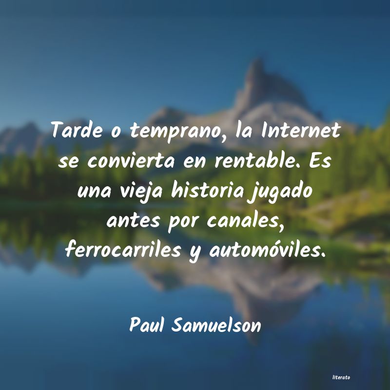 Frases de Paul Samuelson