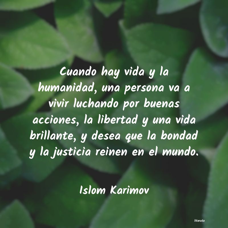 Frases de Islom Karimov