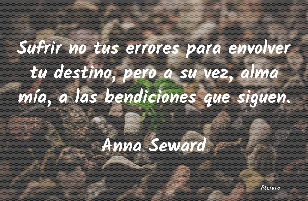 Frases de Anna Seward