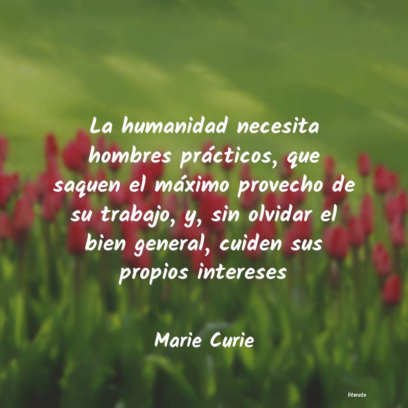 frases de Marie Curie