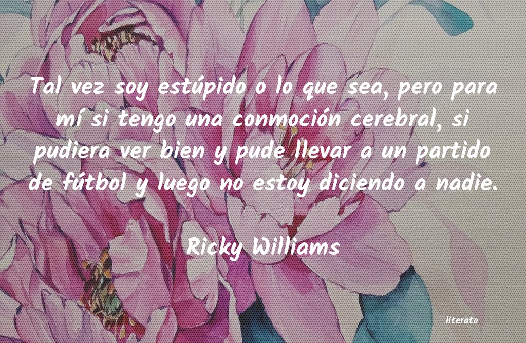 Frases de Ricky Williams