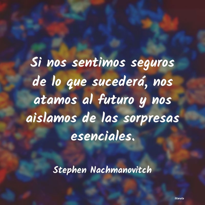 Frases de Stephen Nachmanovitch
