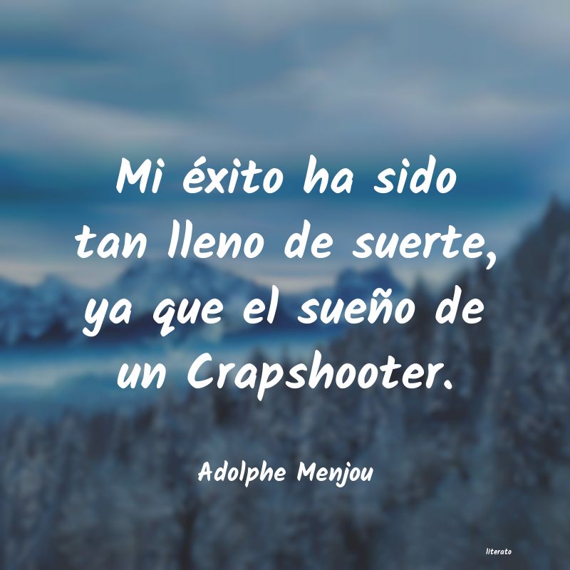 Frases de Adolphe Menjou