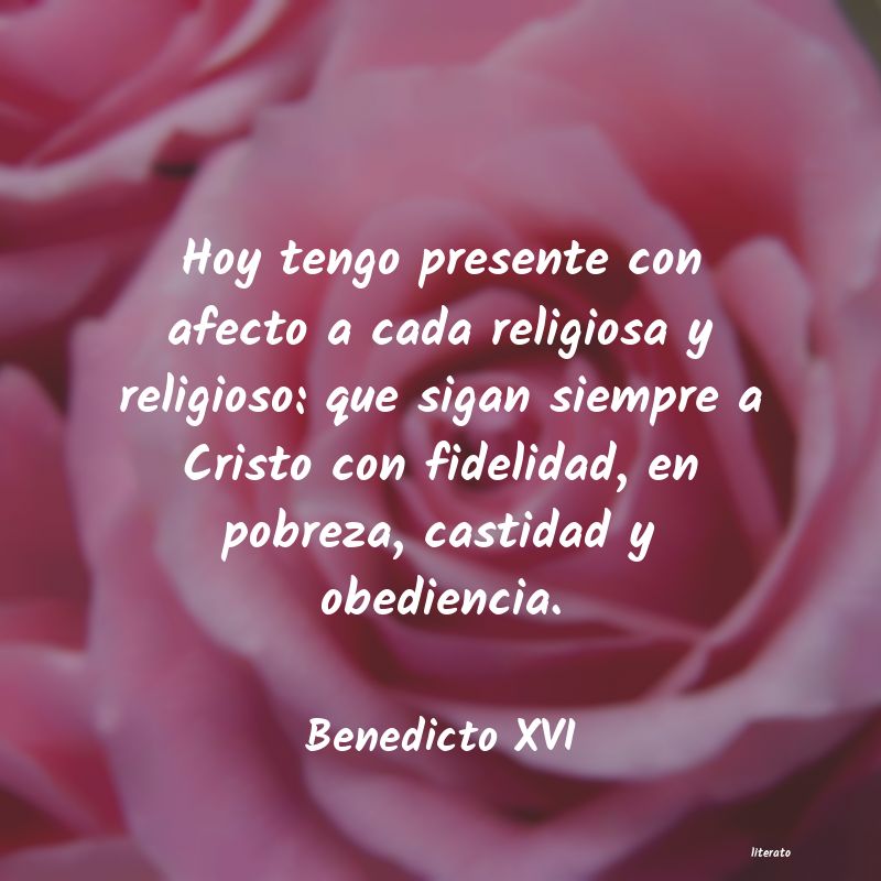 Frases de Benedicto XVI