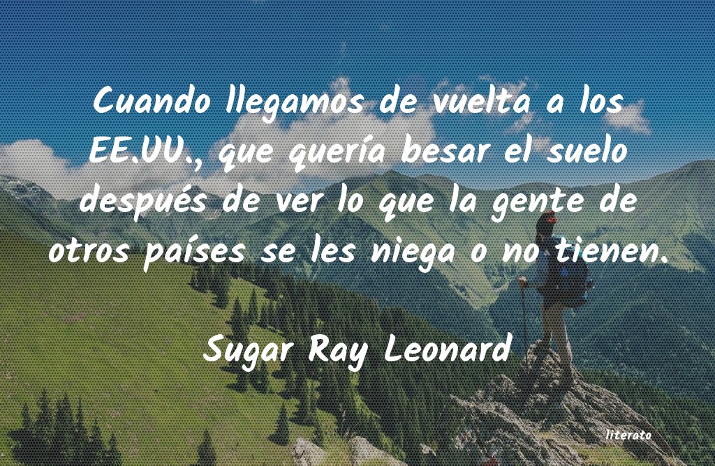 frases de Sugar Ray Leonard