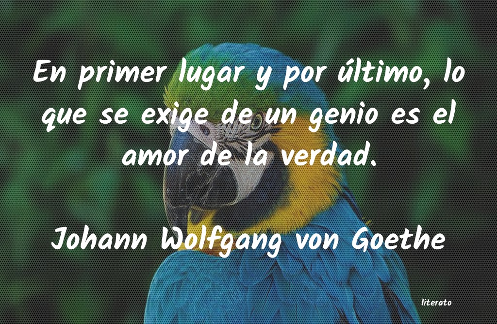 Frases de Johann Wolfgang von Goethe