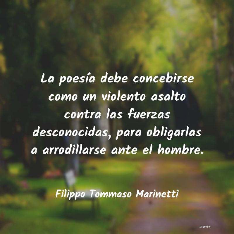 Frases de Filippo Tommaso Marinetti