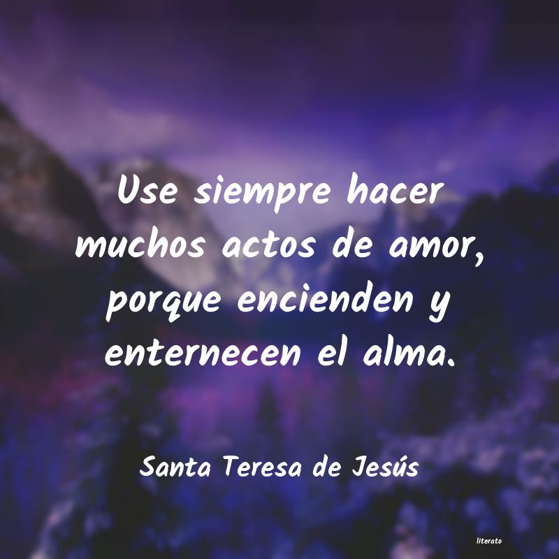 Frases de Santa Teresa de Jesús