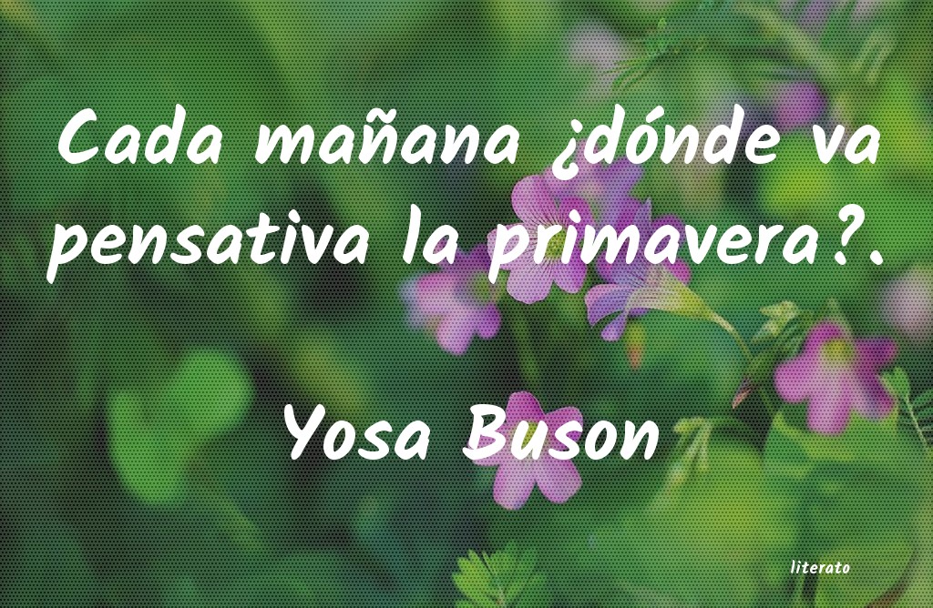 Frases de Yosa Buson