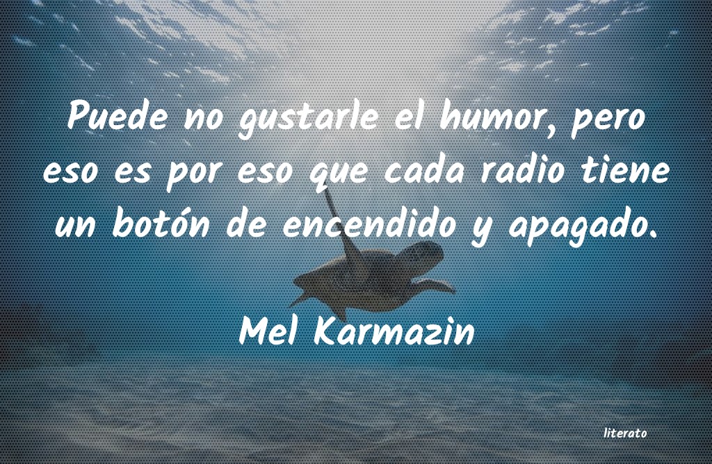 frases de Mel Karmazin