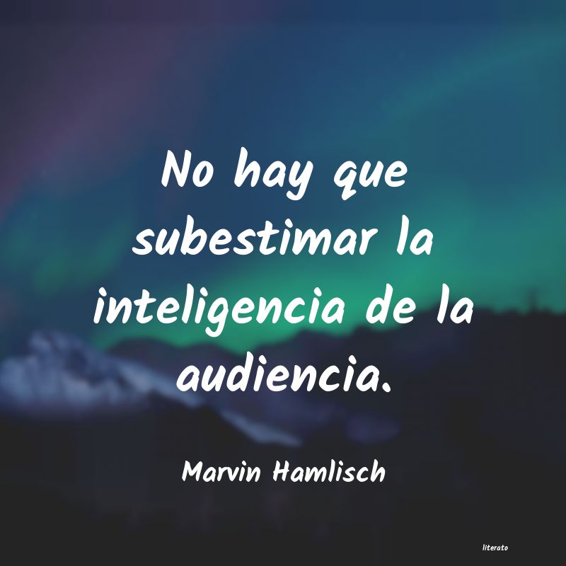 frases de Marvin Hamlisch