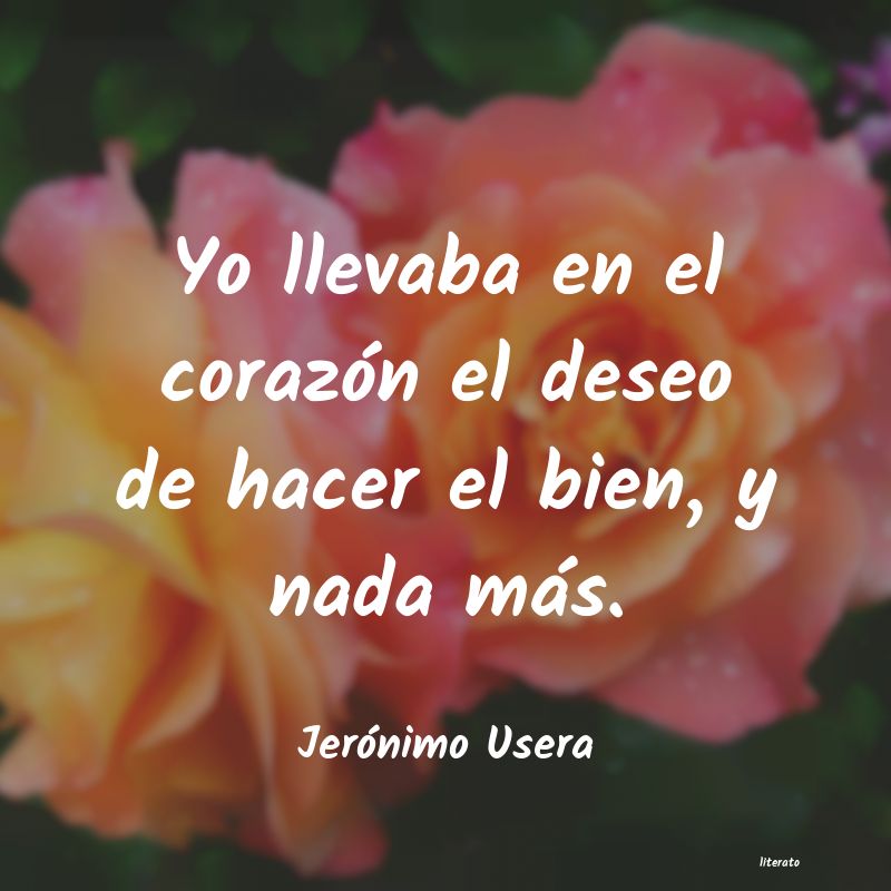 Frases de Jerónimo Usera