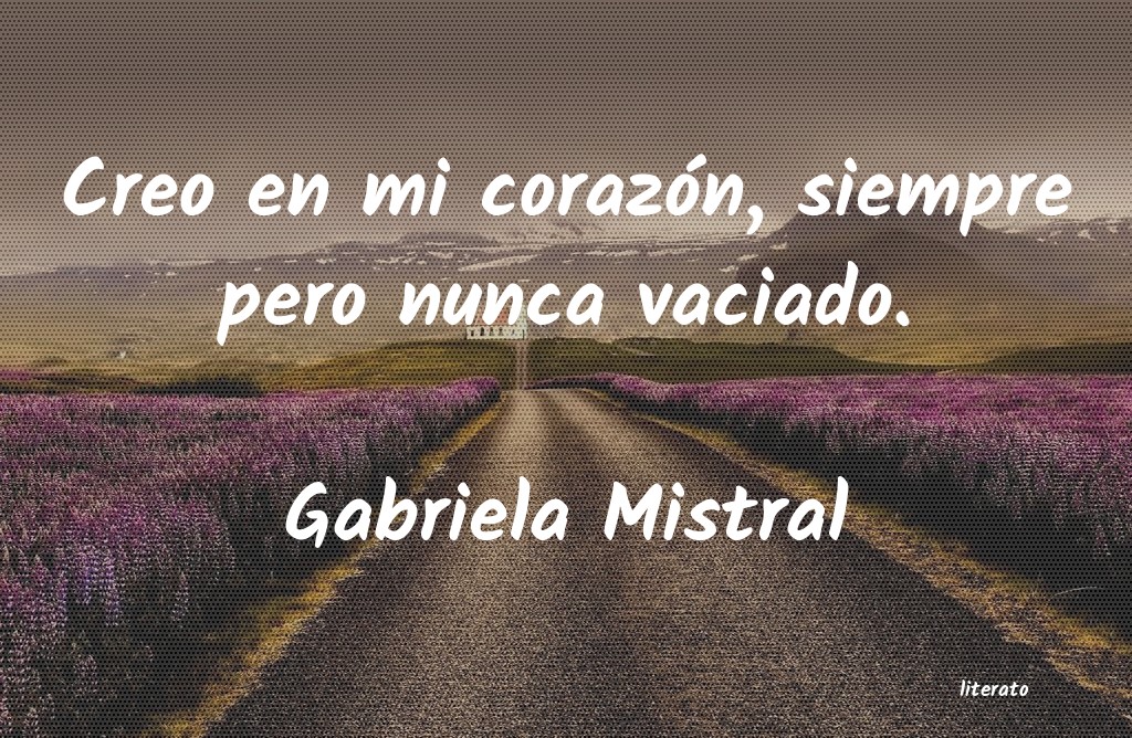 frases de Gabriela Mistral