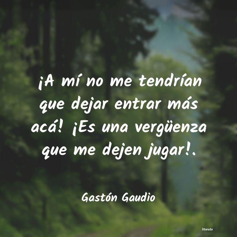 frases de Gastón Gaudio