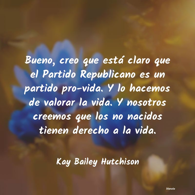 Frases de Kay Bailey Hutchison