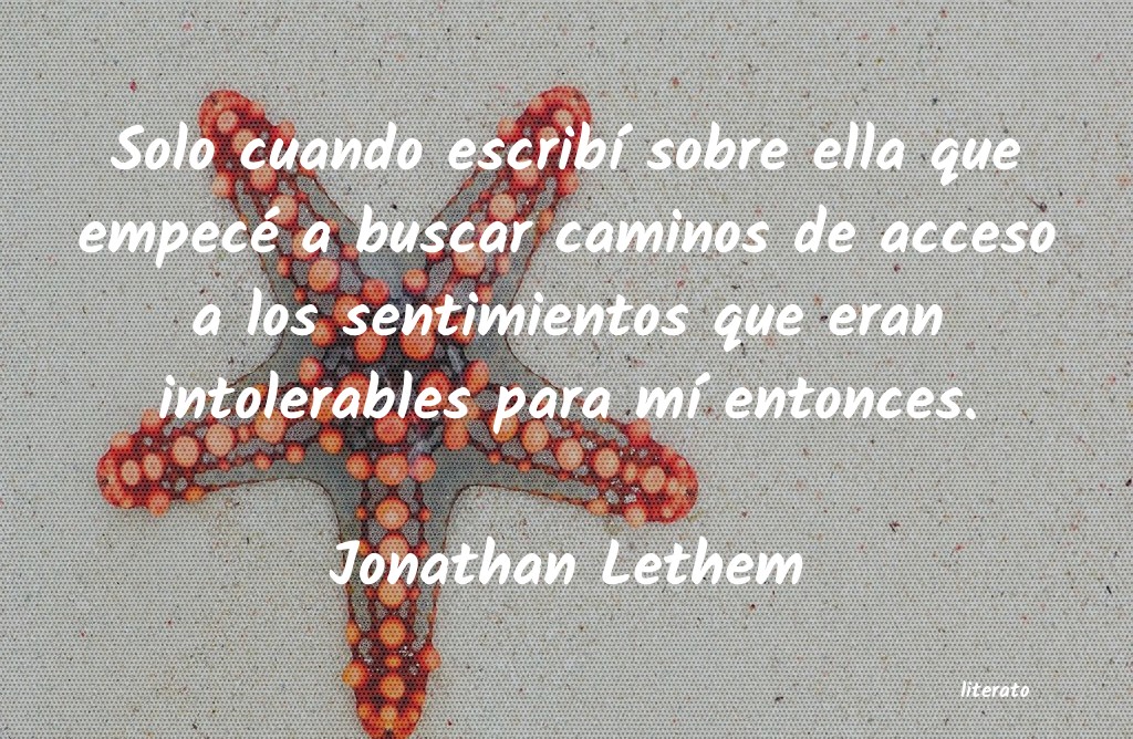 frases de Jonathan Lethem