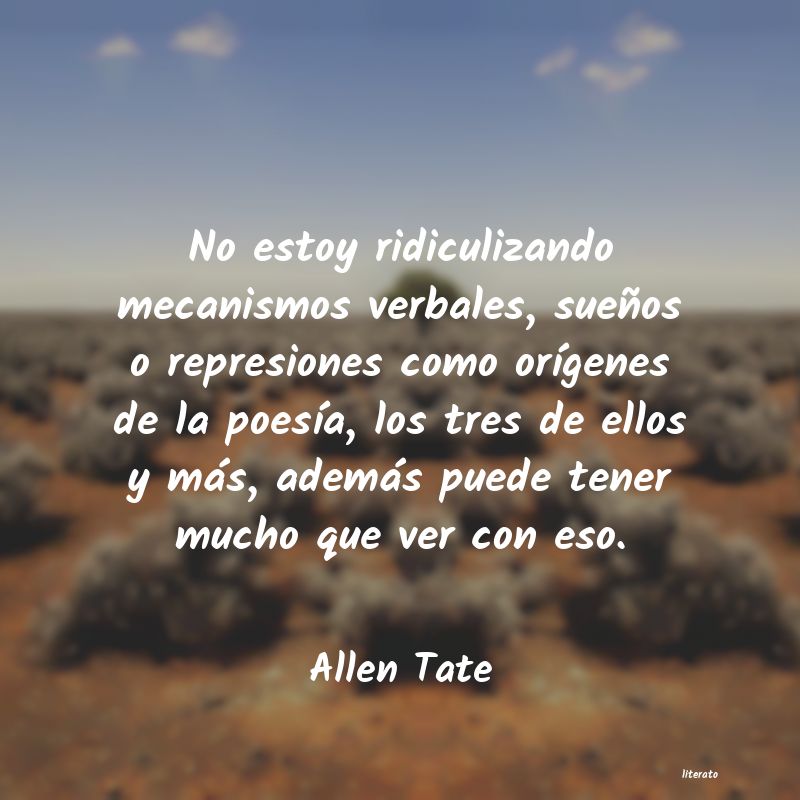 frases de Allen Tate