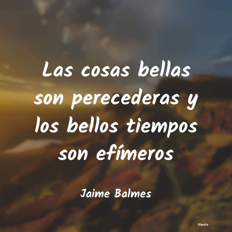 frases de Jaime Balmes