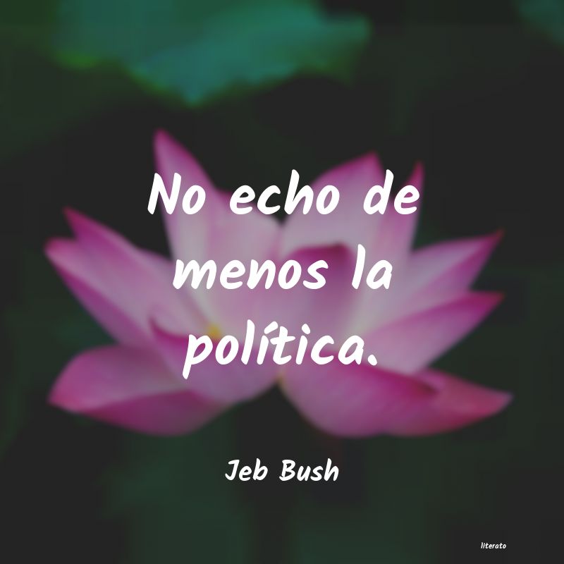 frases de Jeb Bush