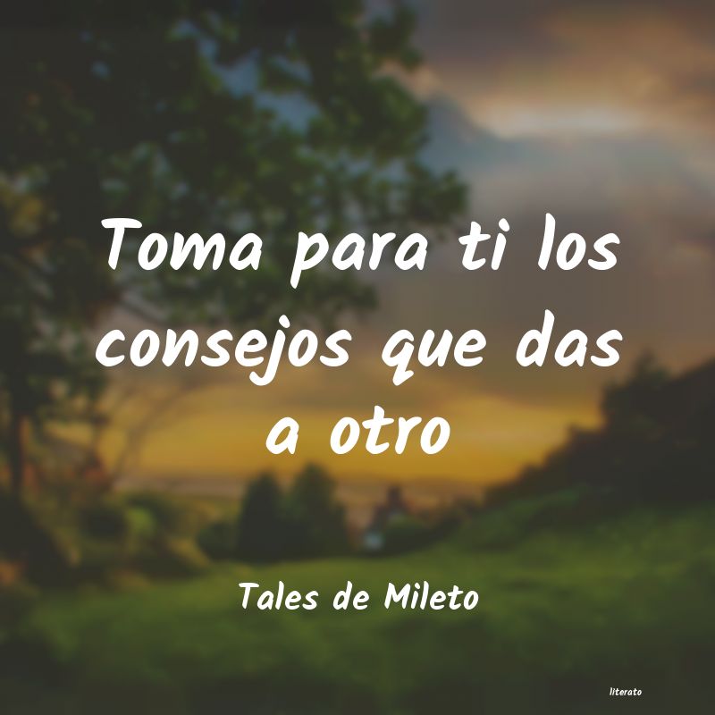 Frases de Tales de Mileto