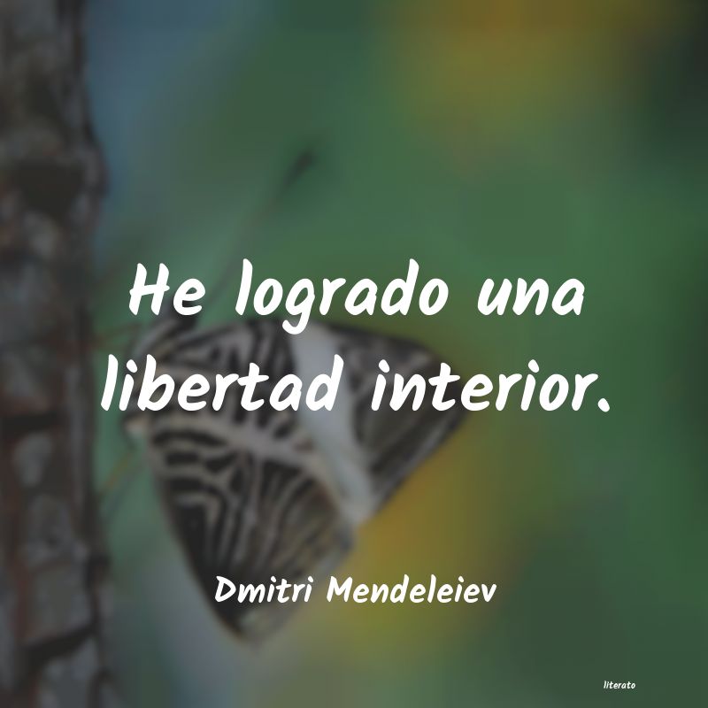 Frases de Dmitri Mendeleiev