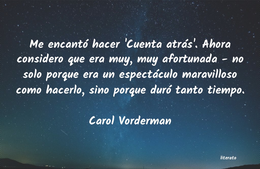 frases de Carol Vorderman