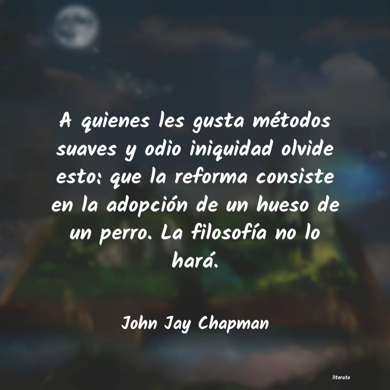 Frases de John Jay Chapman