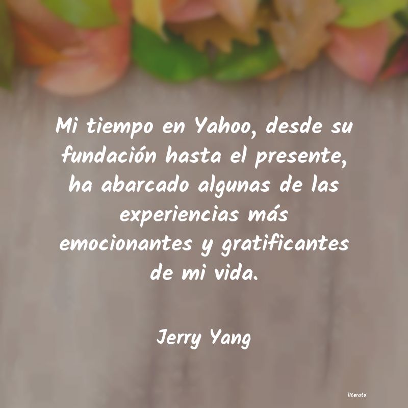 frases de Jerry Yang