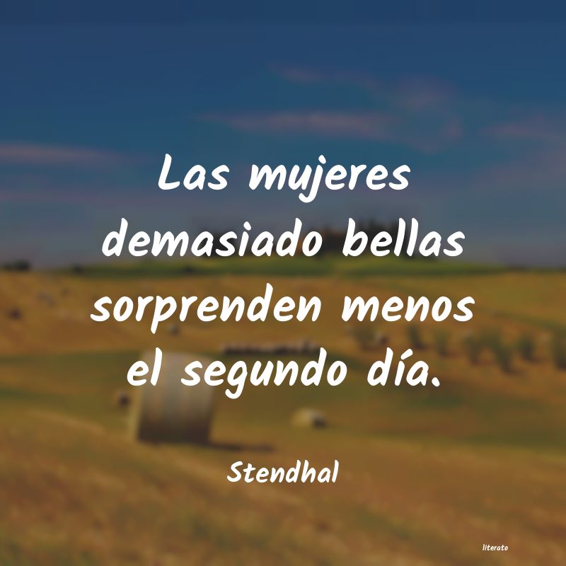 frases de Stendhal