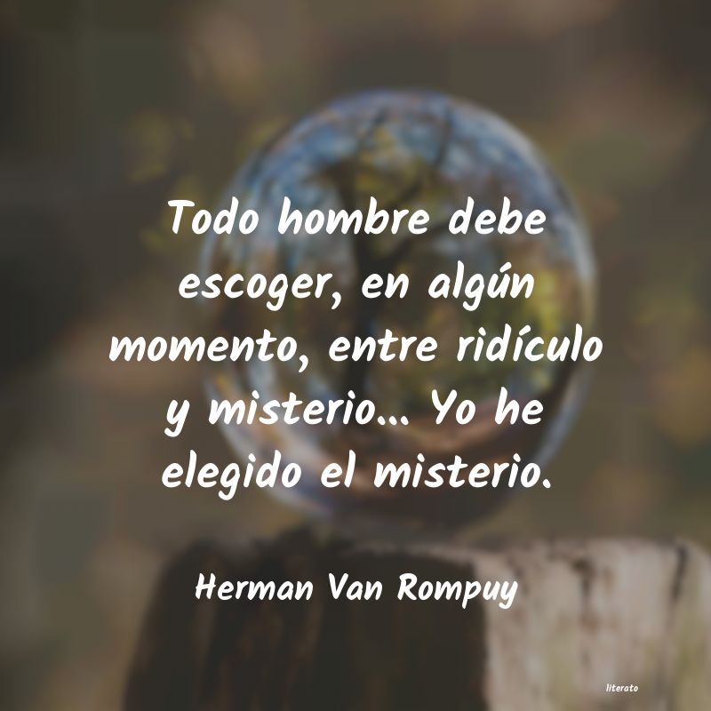 frases de Herman Van Rompuy