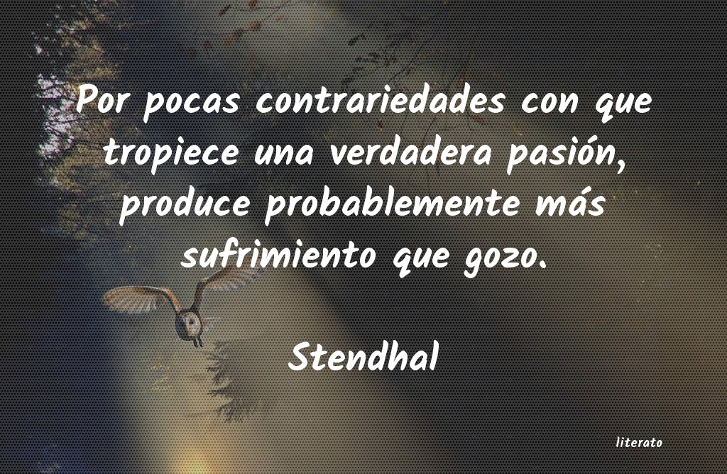 frases de Stendhal