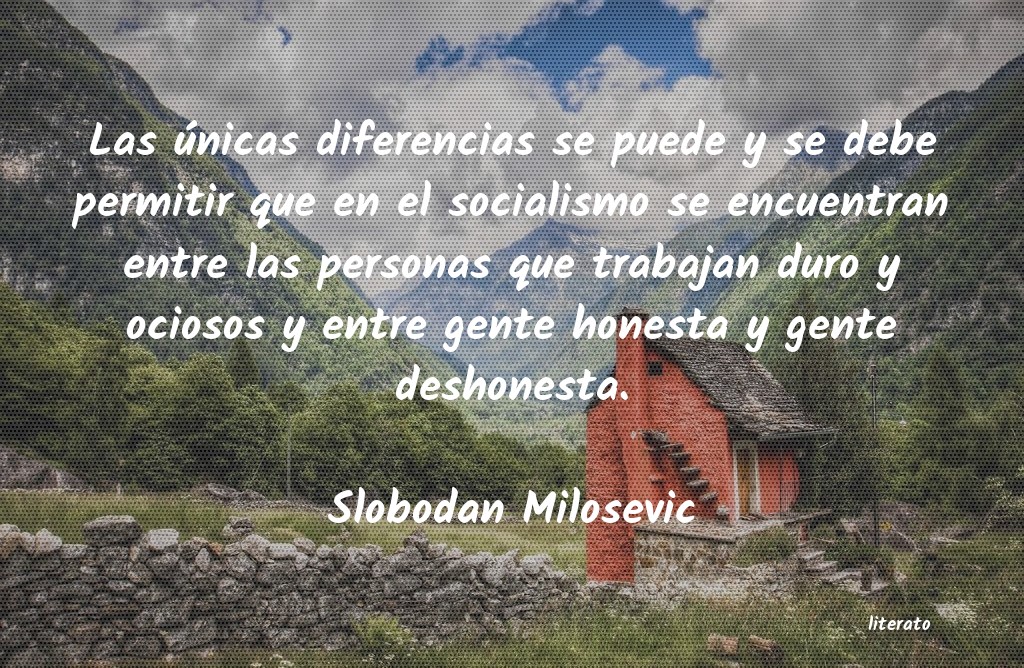 Frases de Slobodan Milosevic