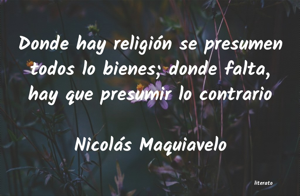 Frases de Nicolás Maquiavelo