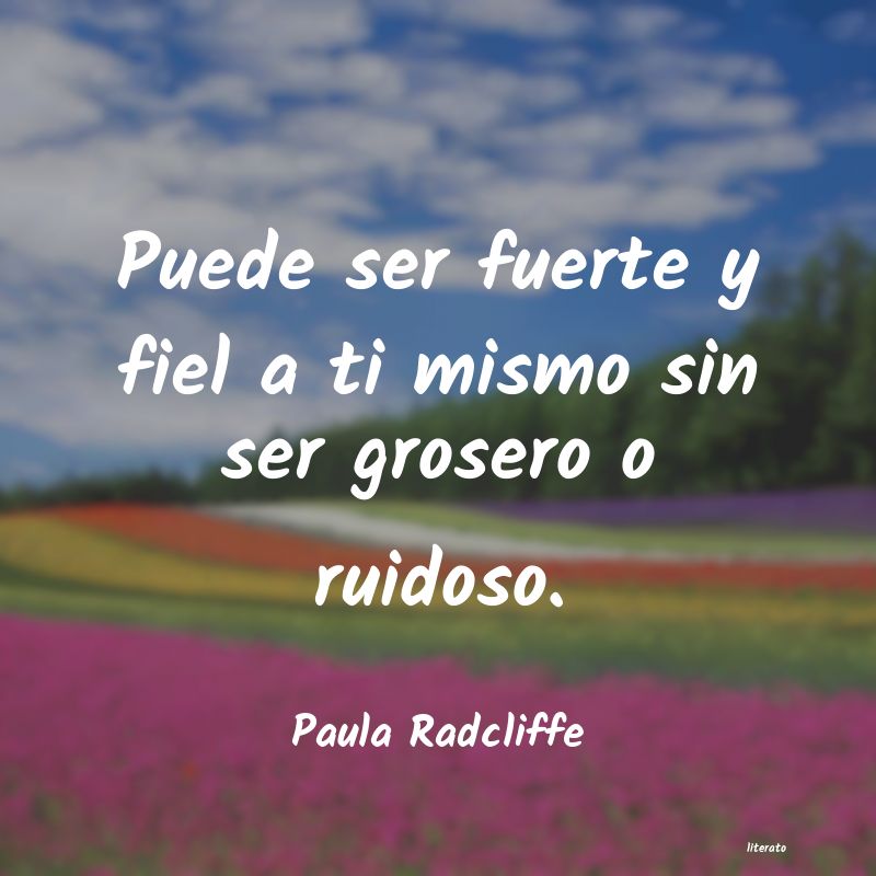 Frases de Paula Radcliffe