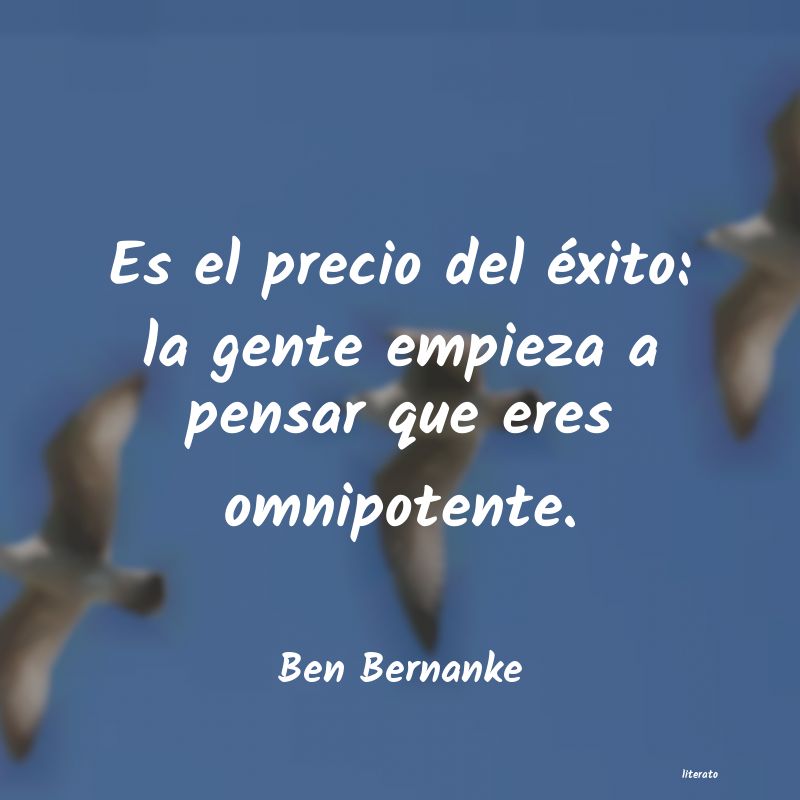 frases de Ben Bernanke