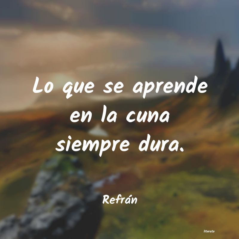 Frases de Refrán