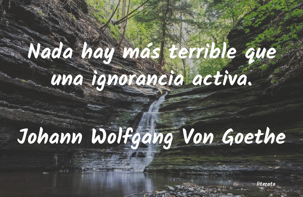 frases de Johann Wolfgang Von Goethe