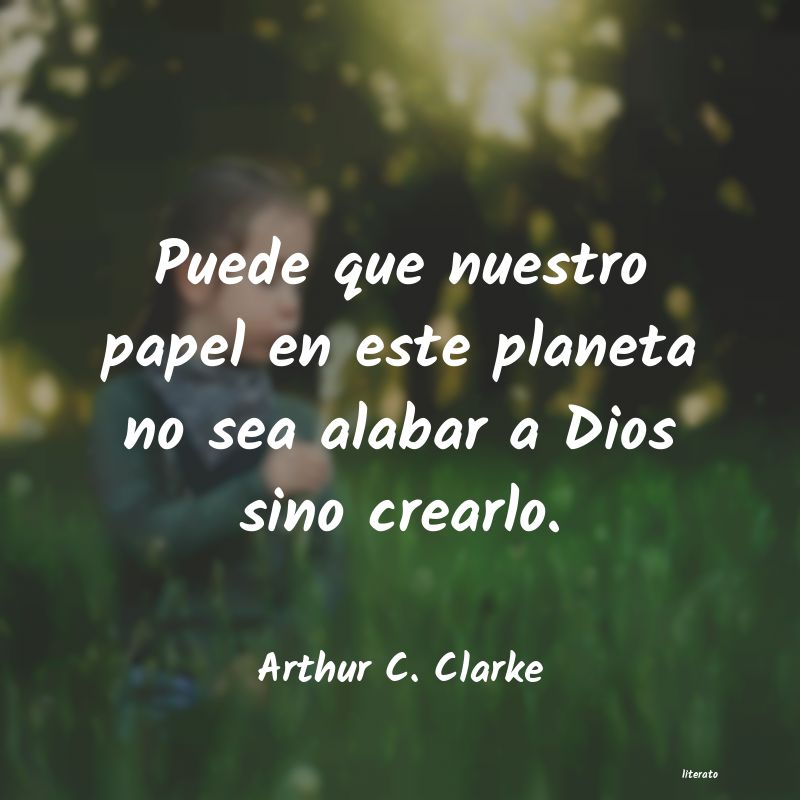 frases de Arthur C. Clarke