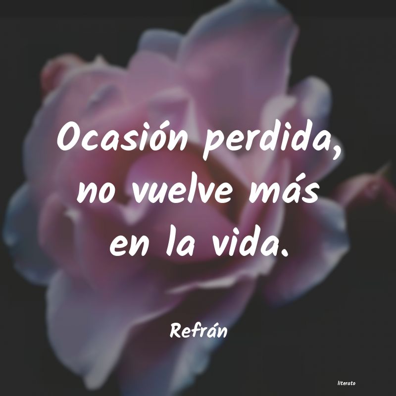 Frases de Refrán