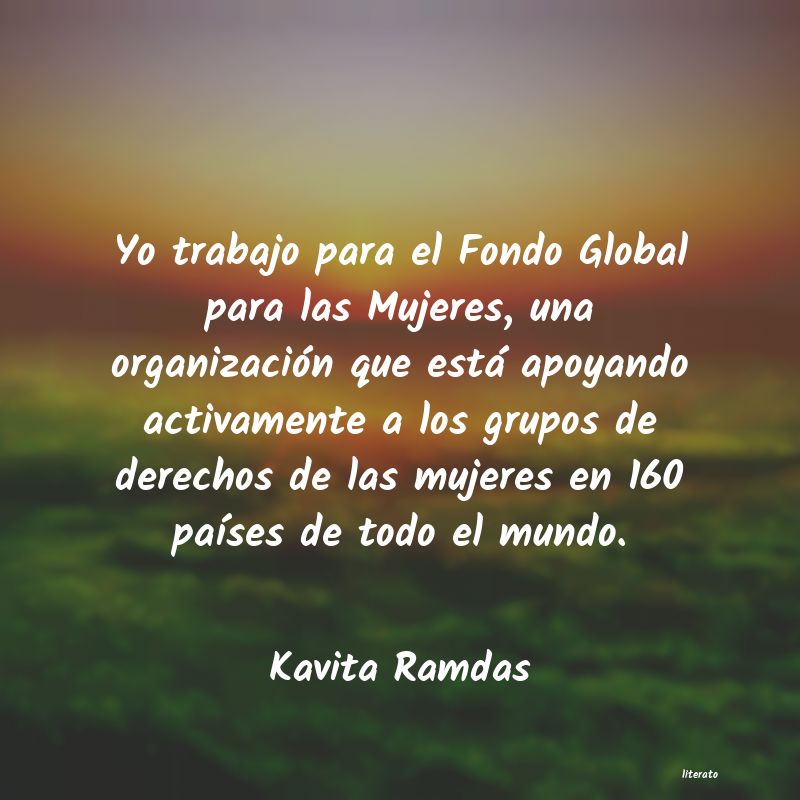 Frases de Kavita Ramdas