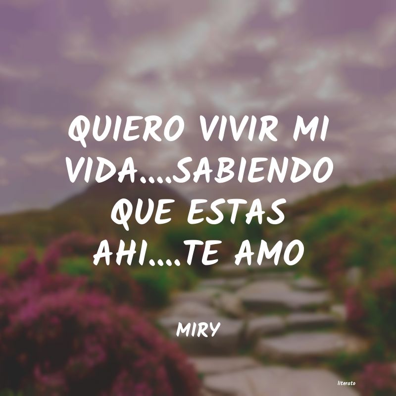 frases de MIRY